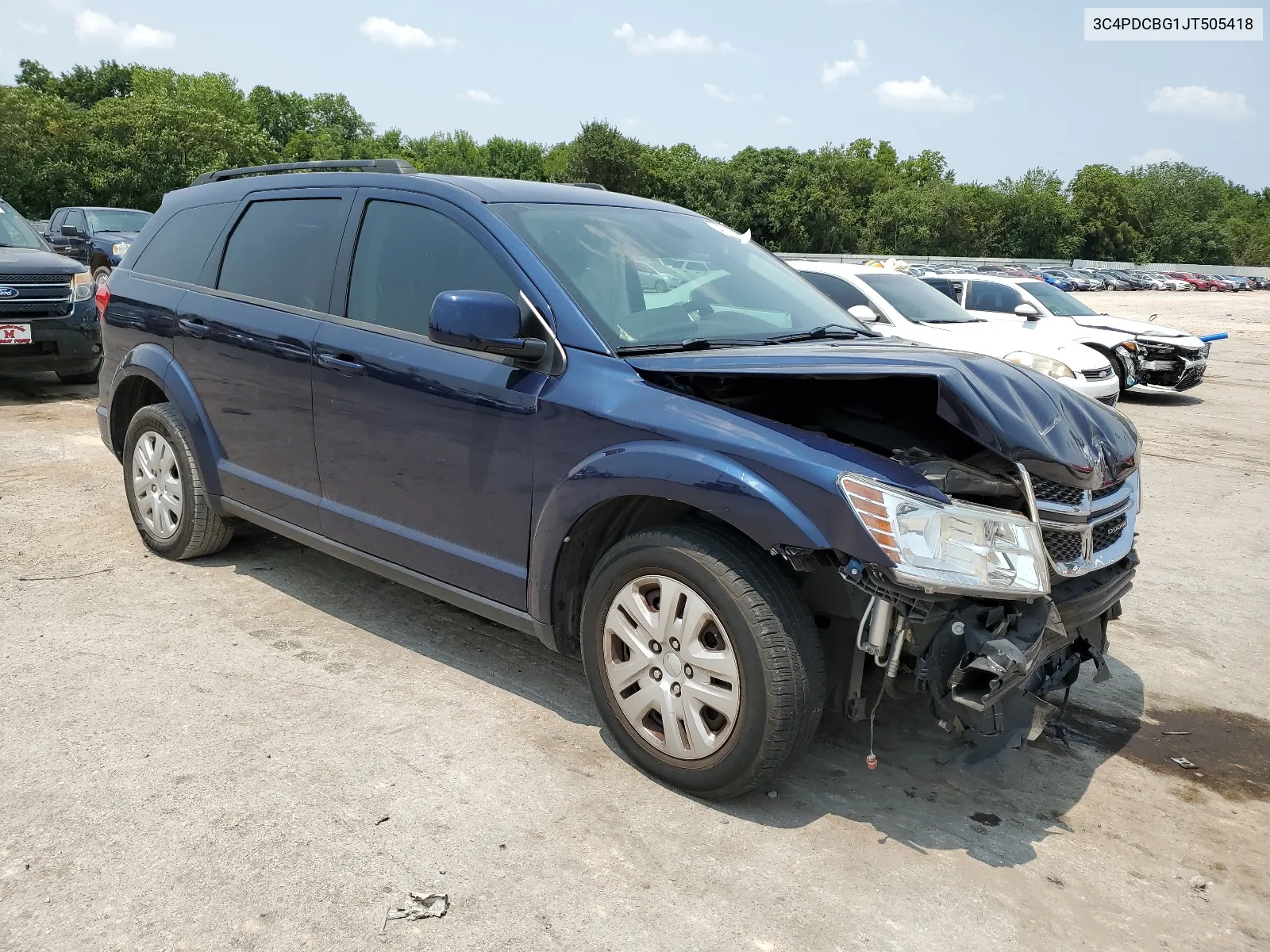 2018 Dodge Journey Sxt VIN: 3C4PDCBG1JT505418 Lot: 64715684