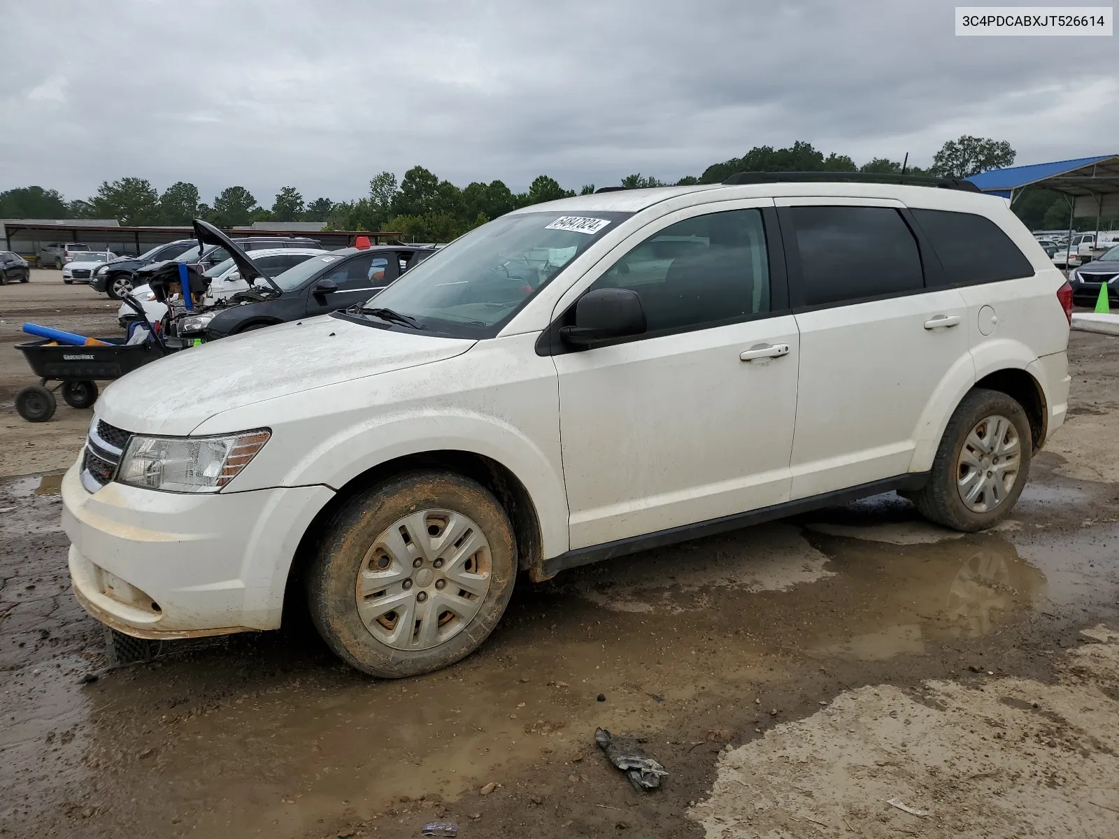 2018 Dodge Journey Se VIN: 3C4PDCABXJT526614 Lot: 64847824