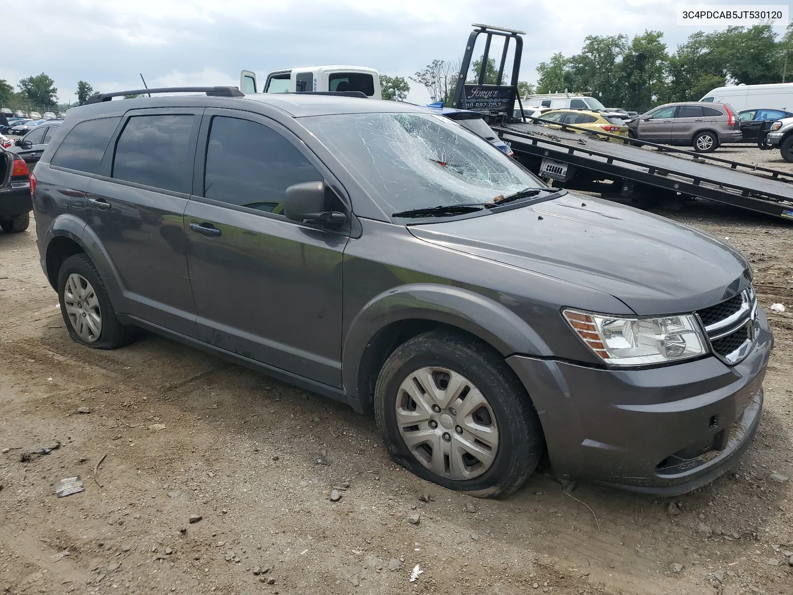 2018 Dodge Journey Se VIN: 3C4PDCAB5JT530120 Lot: 64928254