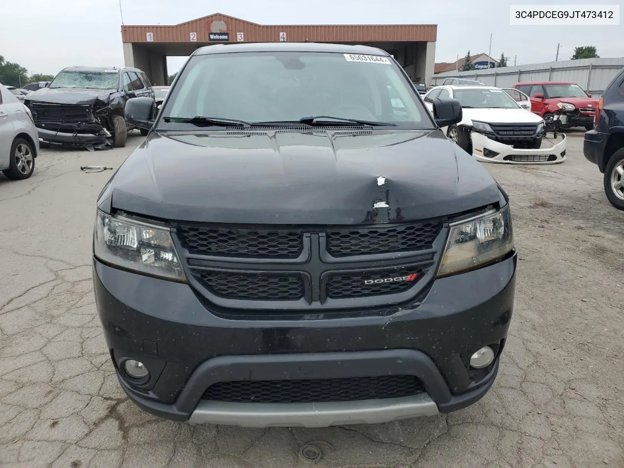 2018 Dodge Journey Gt VIN: 3C4PDCEG9JT473412 Lot: 65631644