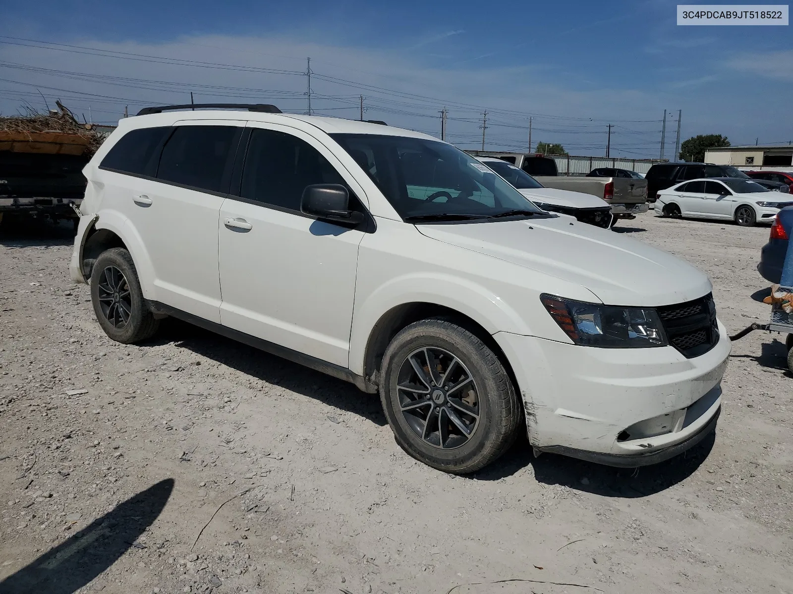 2018 Dodge Journey Se VIN: 3C4PDCAB9JT518522 Lot: 66365574