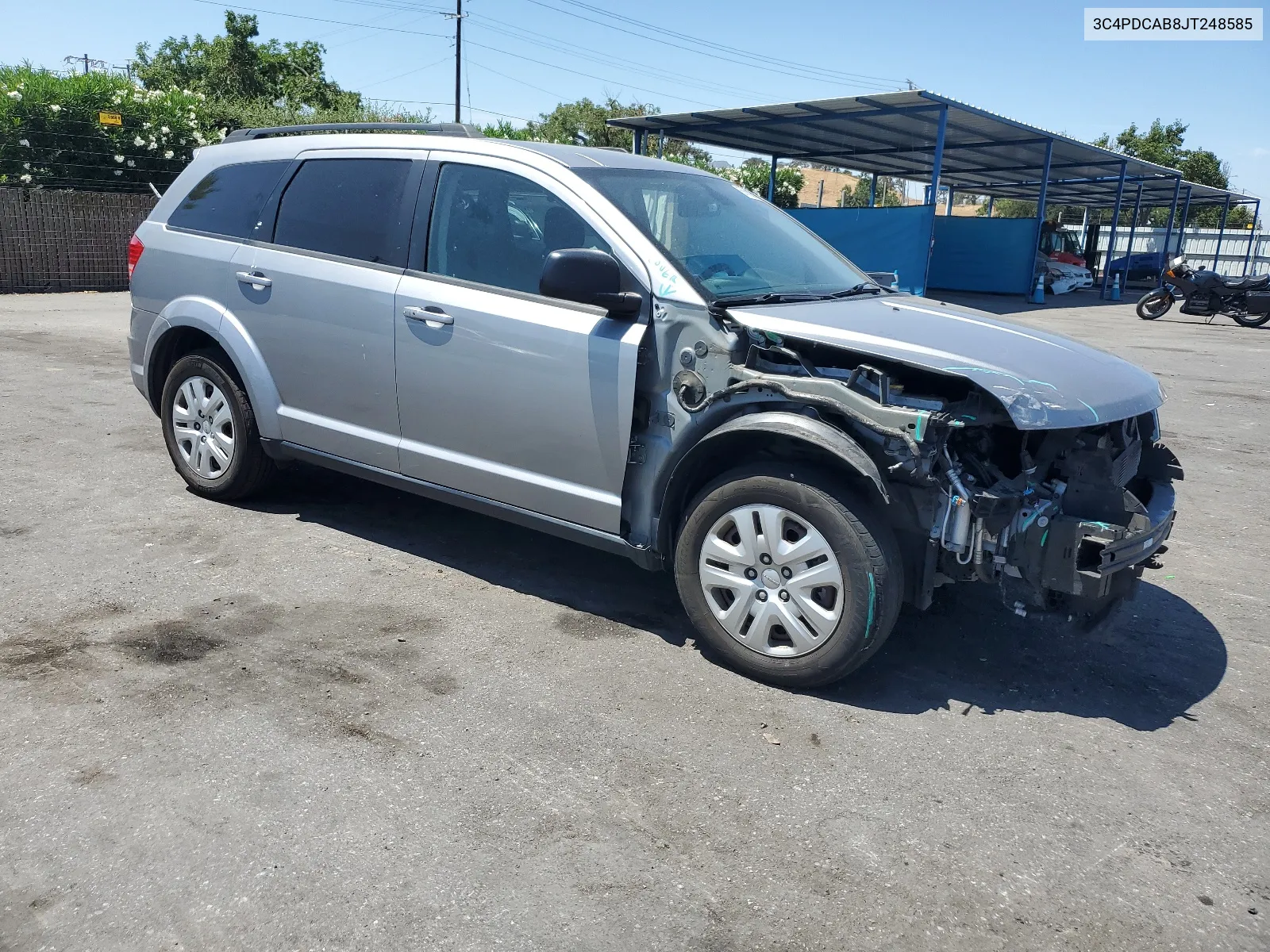 2018 Dodge Journey Se VIN: 3C4PDCAB8JT248585 Lot: 66688284