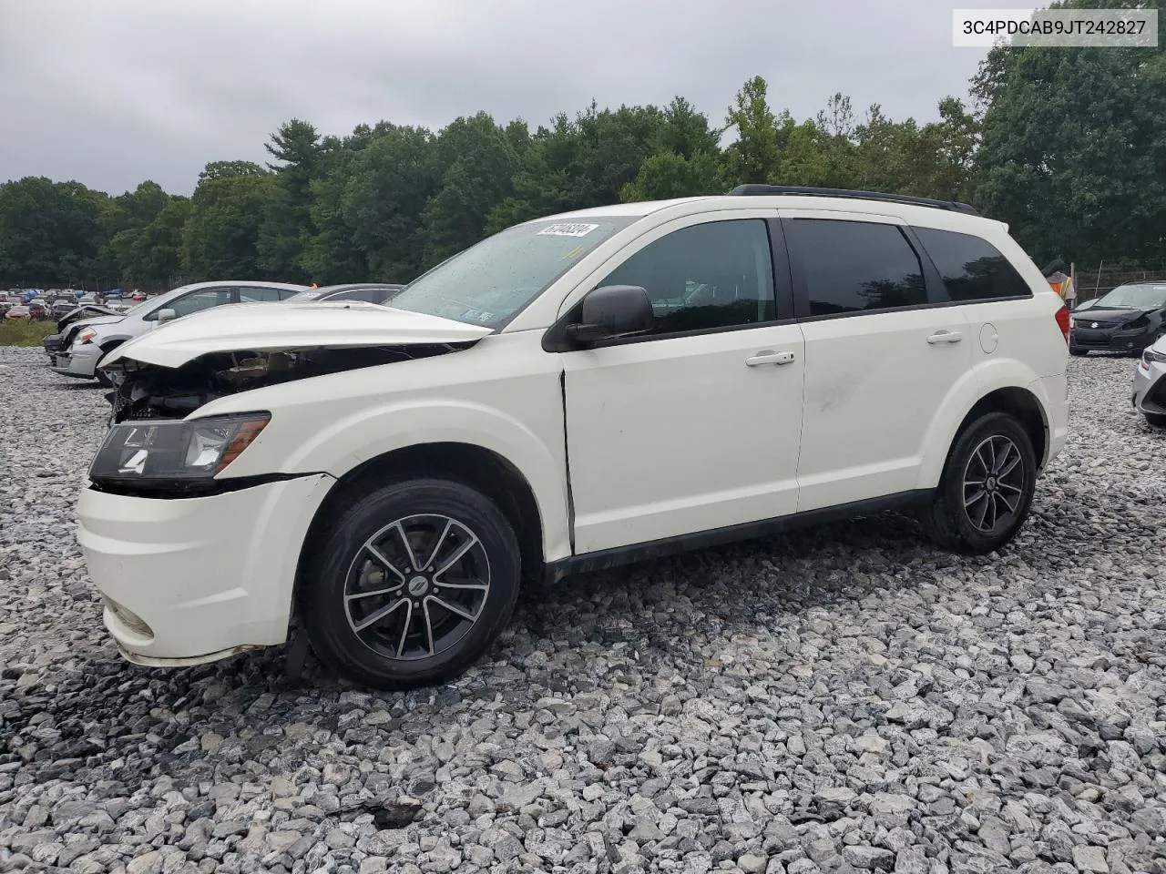 2018 Dodge Journey Se VIN: 3C4PDCAB9JT242827 Lot: 67046324