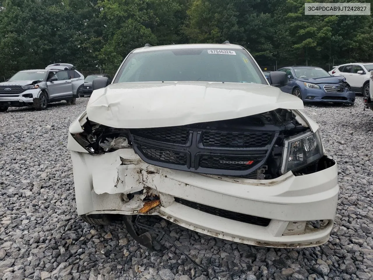 2018 Dodge Journey Se VIN: 3C4PDCAB9JT242827 Lot: 67046324