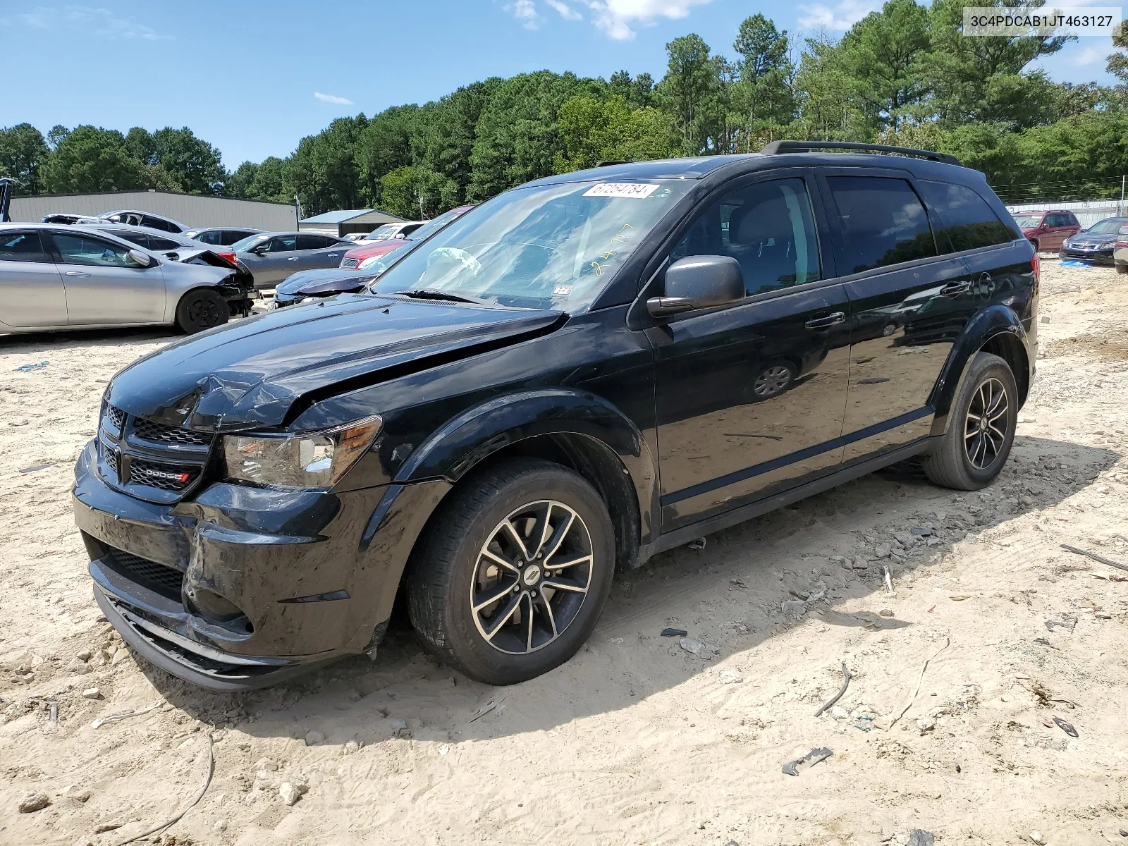 2018 Dodge Journey Se VIN: 3C4PDCAB1JT463127 Lot: 67254784