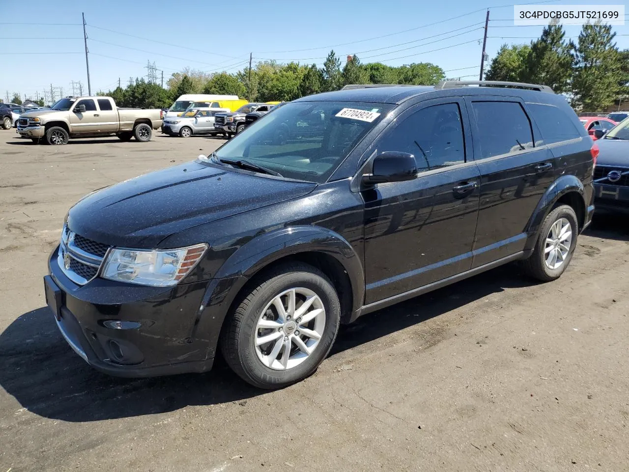 2018 Dodge Journey Sxt VIN: 3C4PDCBG5JT521699 Lot: 67704924