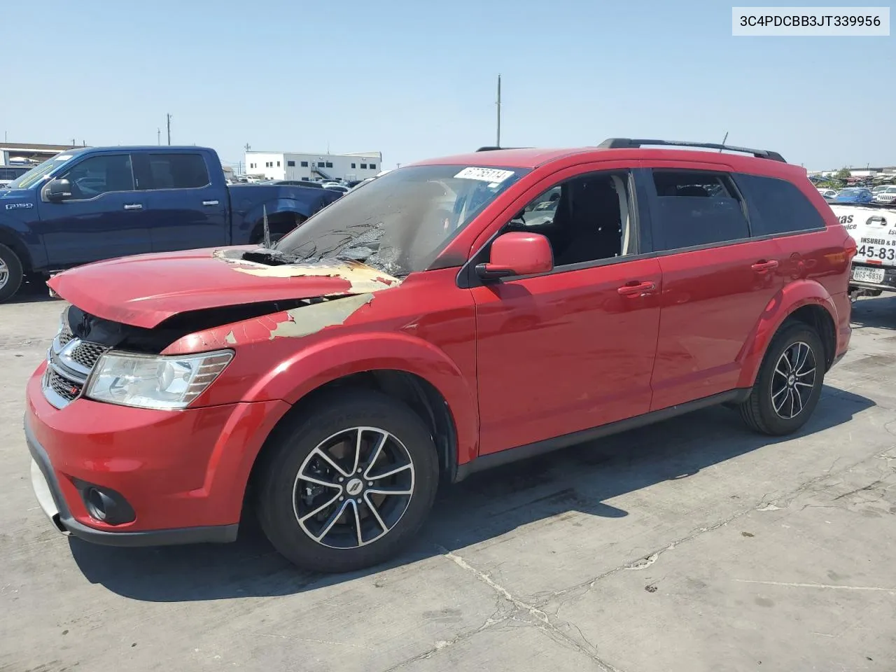 2018 Dodge Journey Sxt VIN: 3C4PDCBB3JT339956 Lot: 67755114