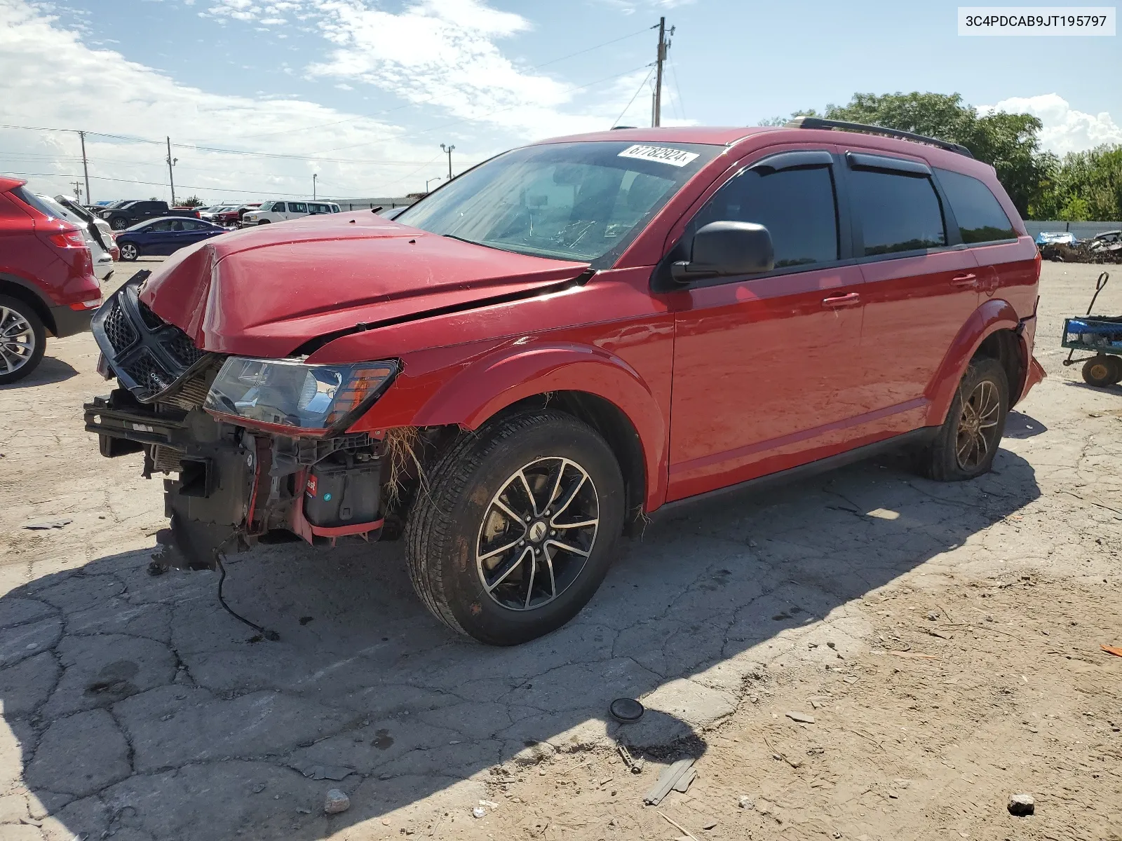 2018 Dodge Journey Se VIN: 3C4PDCAB9JT195797 Lot: 67782924