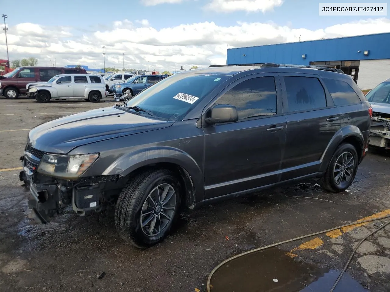 2018 Dodge Journey Se VIN: 3C4PDCAB7JT427412 Lot: 67960574