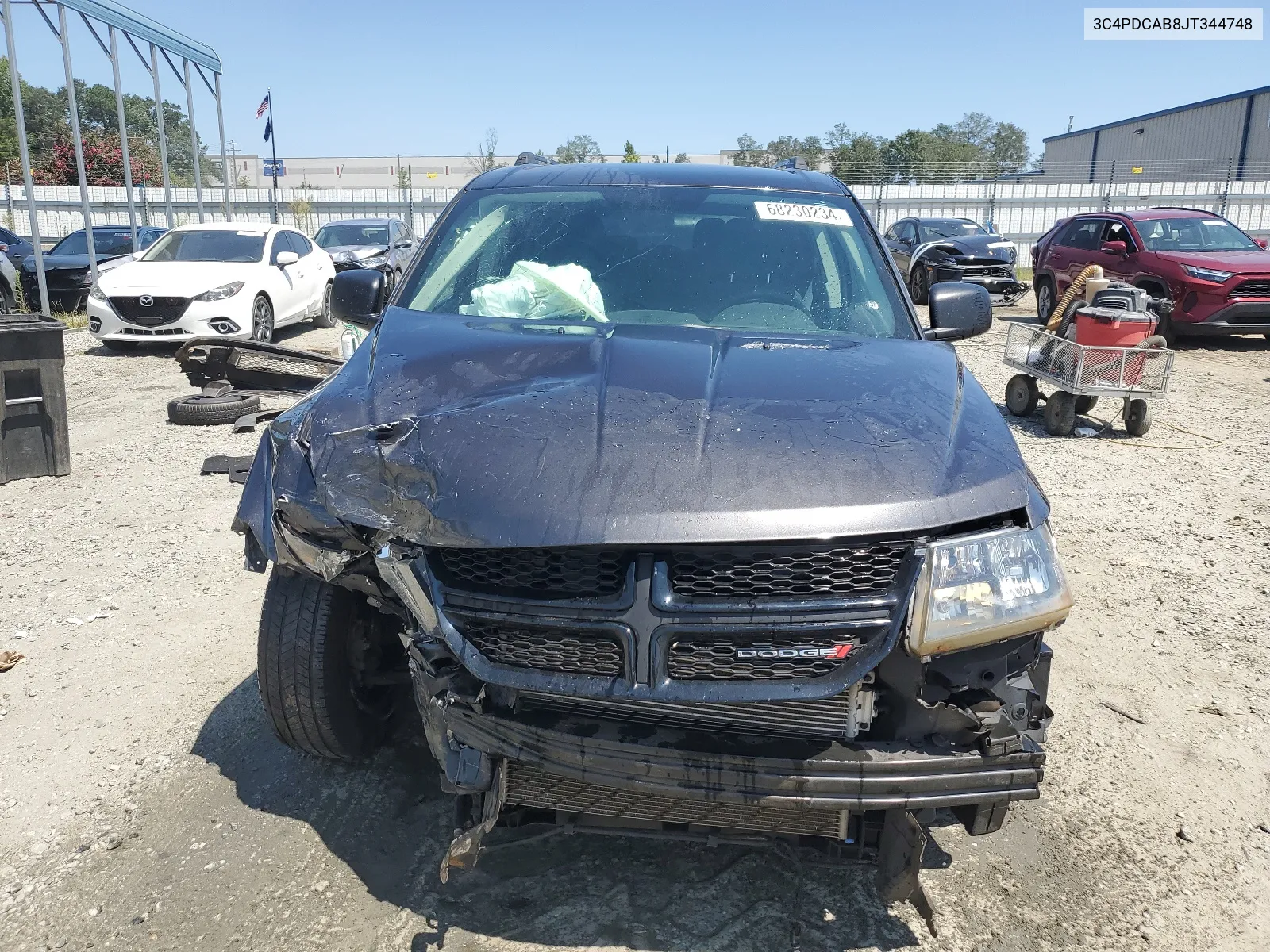 2018 Dodge Journey Se VIN: 3C4PDCAB8JT344748 Lot: 68230234