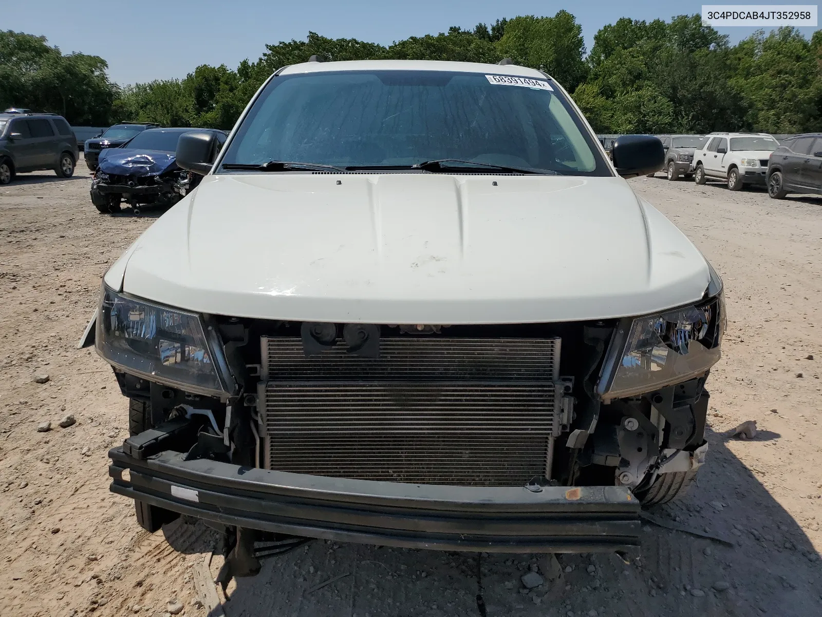 2018 Dodge Journey Se VIN: 3C4PDCAB4JT352958 Lot: 68391494