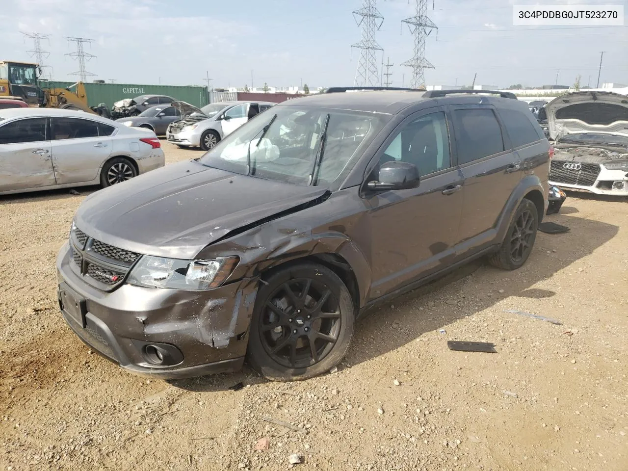 2018 Dodge Journey Sxt VIN: 3C4PDDBG0JT523270 Lot: 68472894