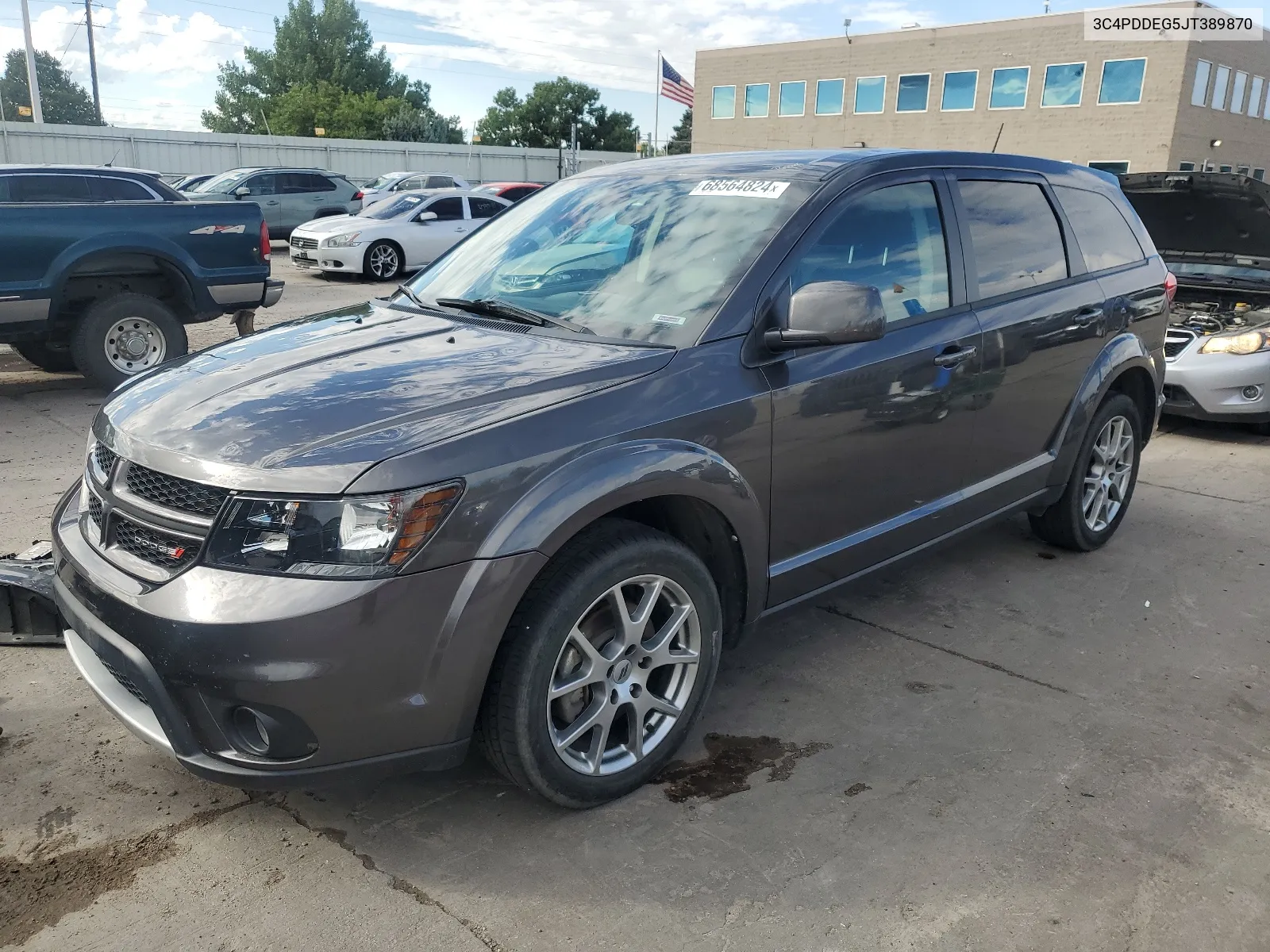 2018 Dodge Journey Gt VIN: 3C4PDDEG5JT389870 Lot: 68564824