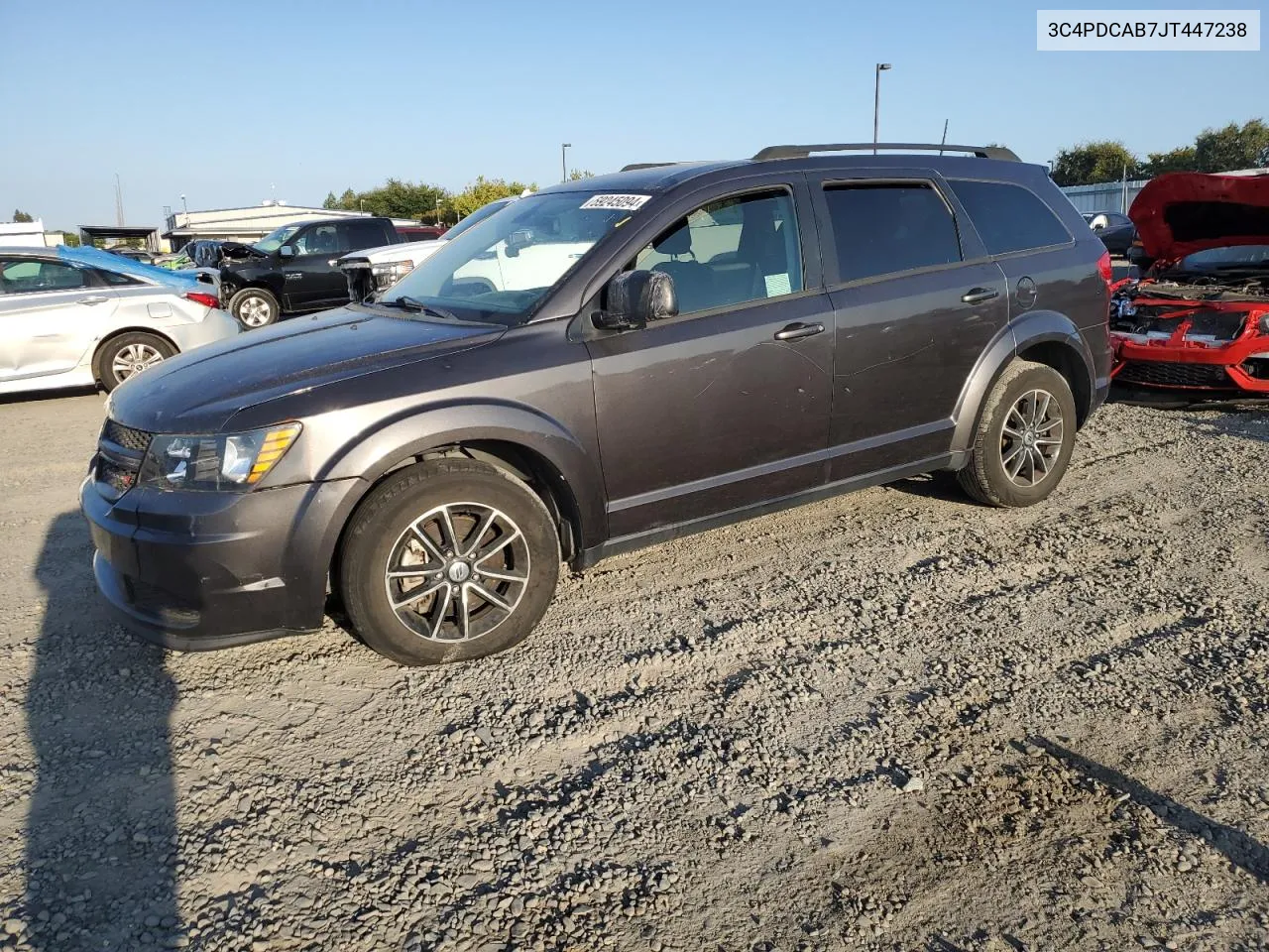 2018 Dodge Journey Se VIN: 3C4PDCAB7JT447238 Lot: 69245094