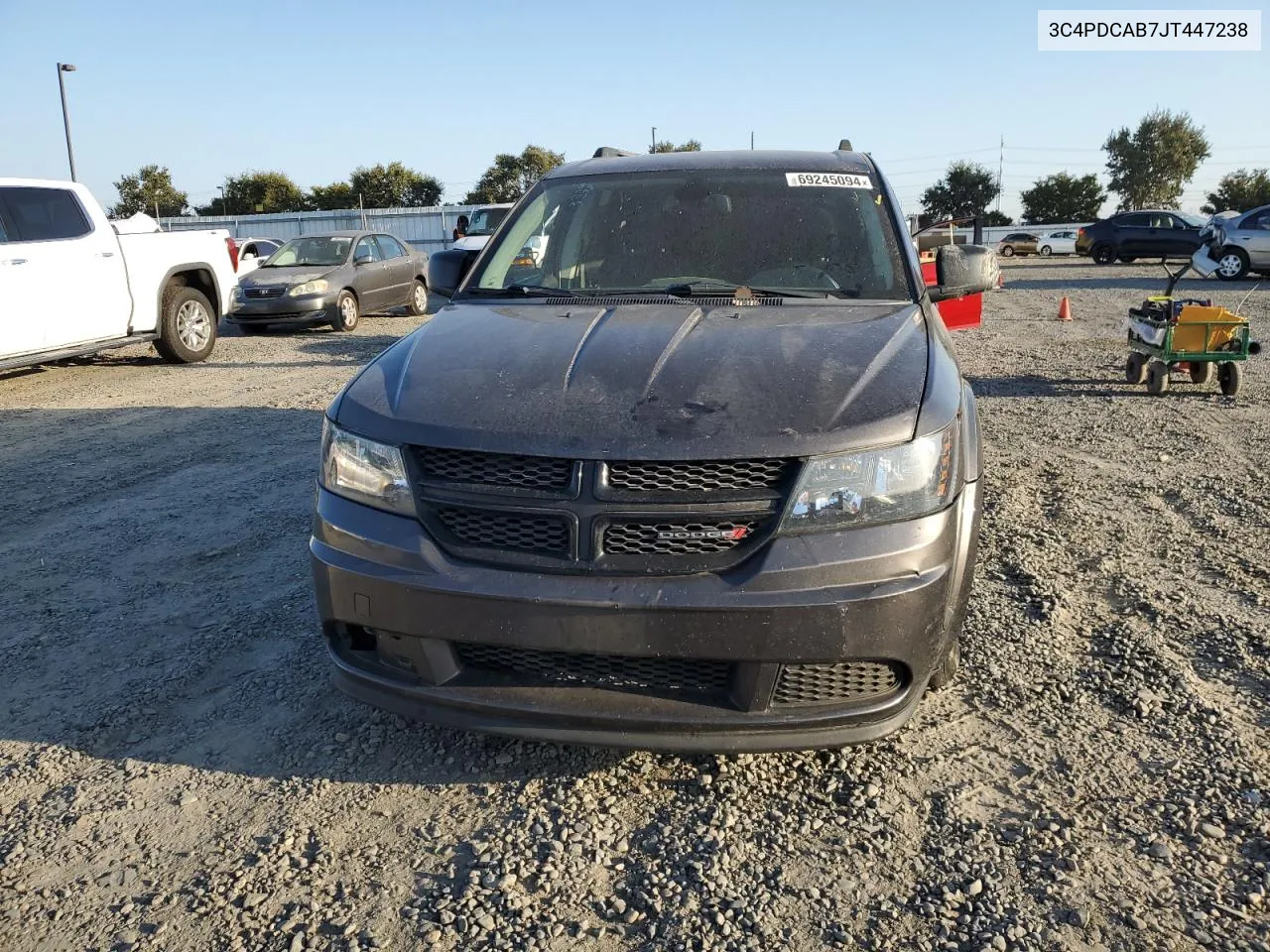 2018 Dodge Journey Se VIN: 3C4PDCAB7JT447238 Lot: 69245094