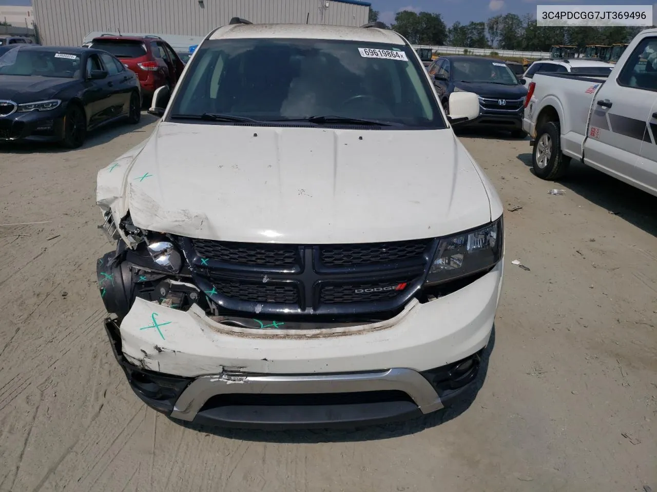 2018 Dodge Journey Crossroad VIN: 3C4PDCGG7JT369496 Lot: 69619864