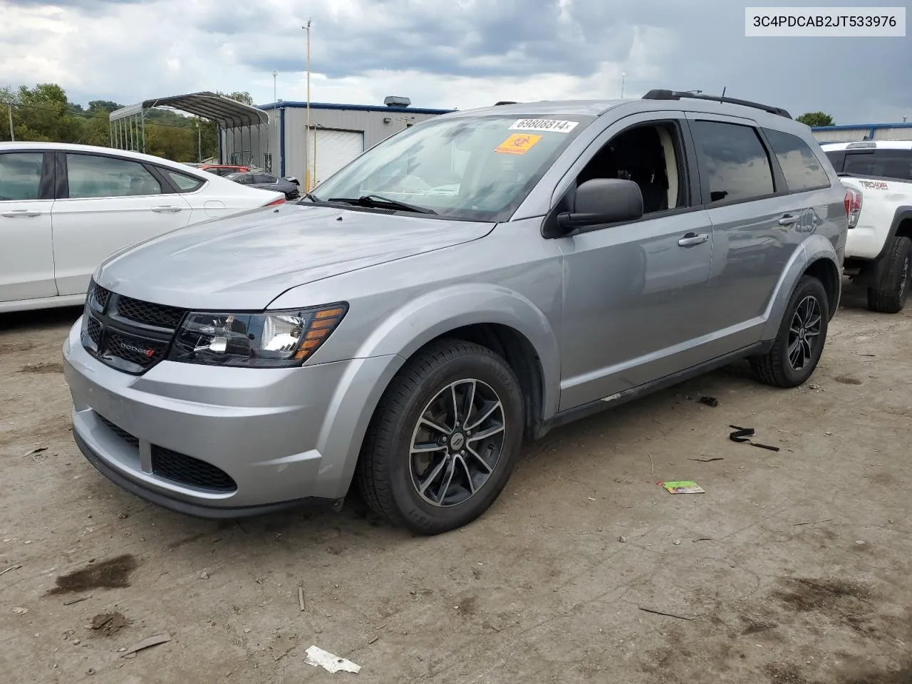 2018 Dodge Journey Se VIN: 3C4PDCAB2JT533976 Lot: 69808814