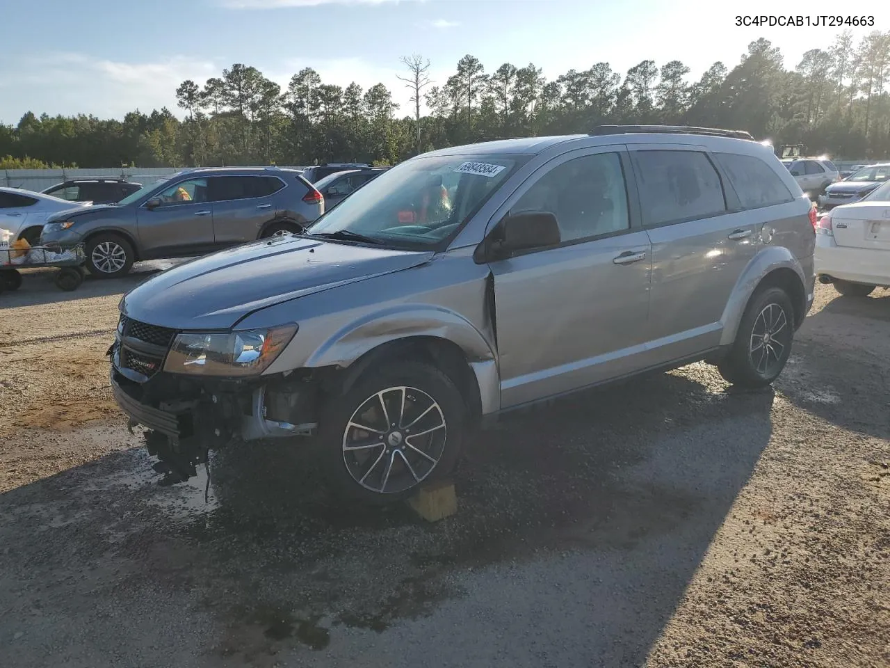 2018 Dodge Journey Se VIN: 3C4PDCAB1JT294663 Lot: 69848584