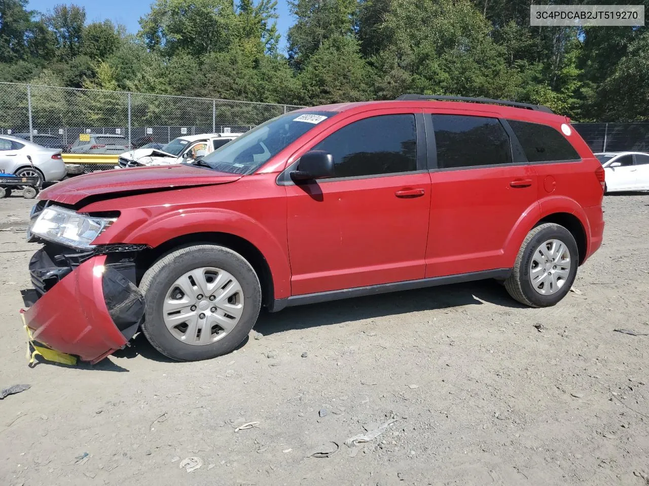 2018 Dodge Journey Se VIN: 3C4PDCAB2JT519270 Lot: 69928124