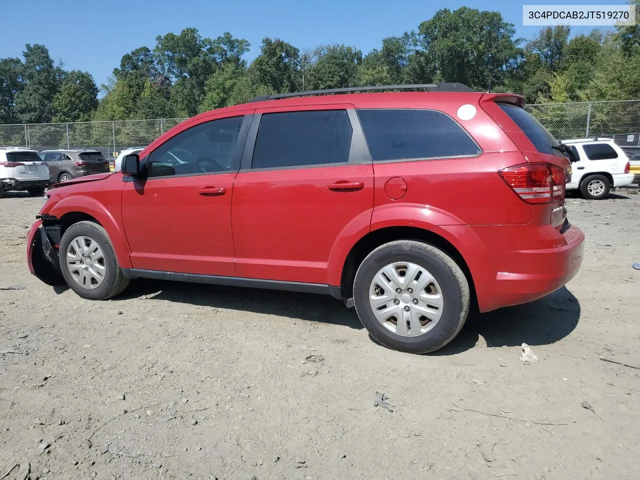 2018 Dodge Journey Se VIN: 3C4PDCAB2JT519270 Lot: 69928124