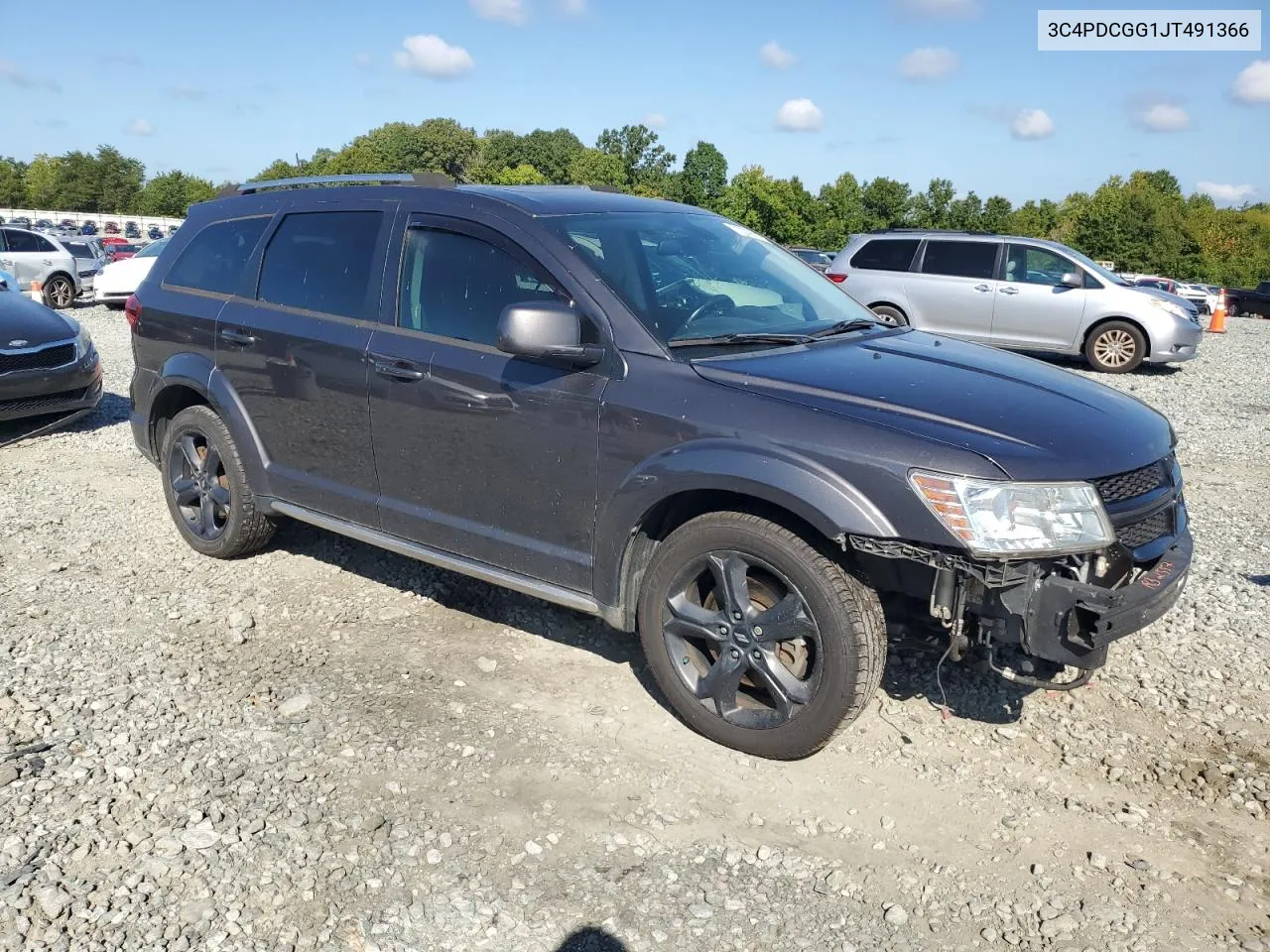 2018 Dodge Journey Crossroad VIN: 3C4PDCGG1JT491366 Lot: 70009014