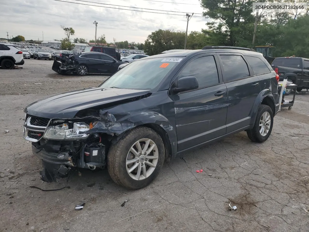 2018 Dodge Journey Sxt VIN: 3C4PDCBG6JT382666 Lot: 70167434