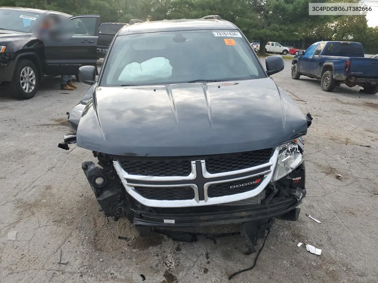 2018 Dodge Journey Sxt VIN: 3C4PDCBG6JT382666 Lot: 70167434