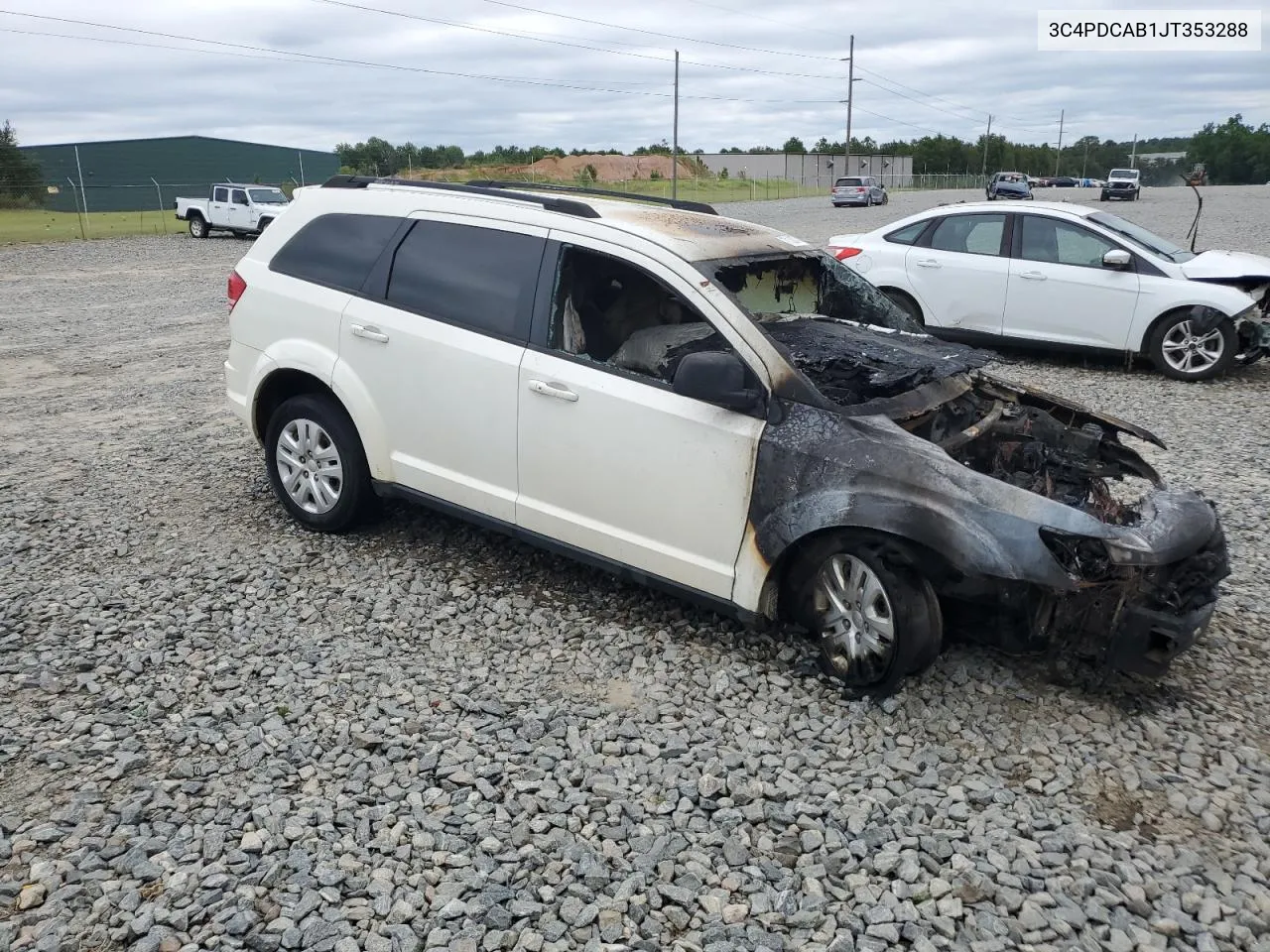 2018 Dodge Journey Se VIN: 3C4PDCAB1JT353288 Lot: 70188074