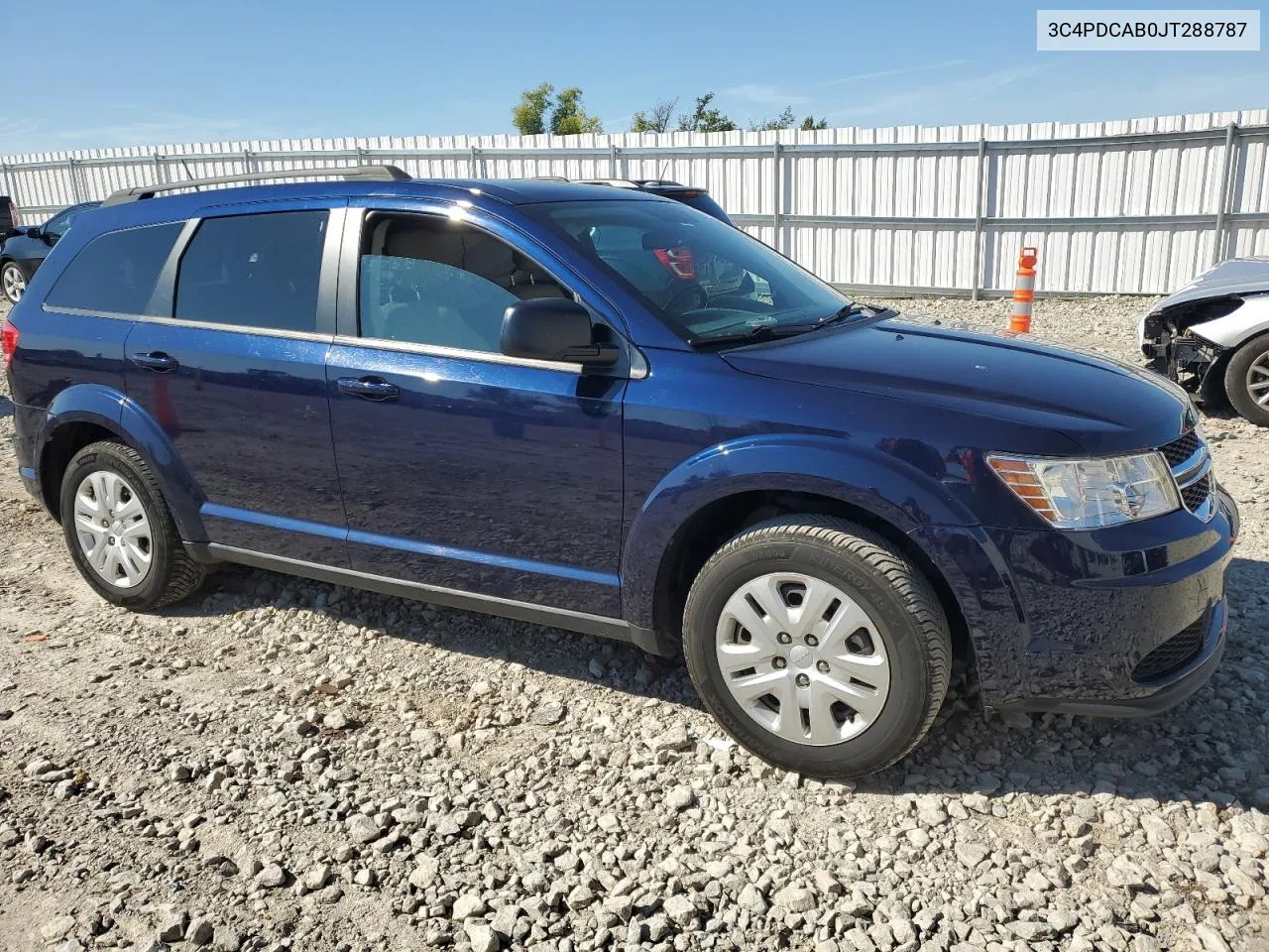 2018 Dodge Journey Se VIN: 3C4PDCAB0JT288787 Lot: 70189124