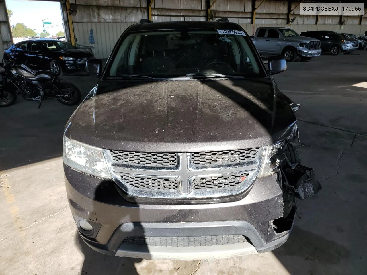 2018 Dodge Journey Sxt VIN: 3C4PDCBBXJT170955 Lot: 70265634