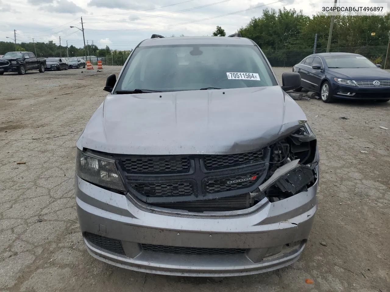 2018 Dodge Journey Se VIN: 3C4PDCAB6JT496897 Lot: 70511564