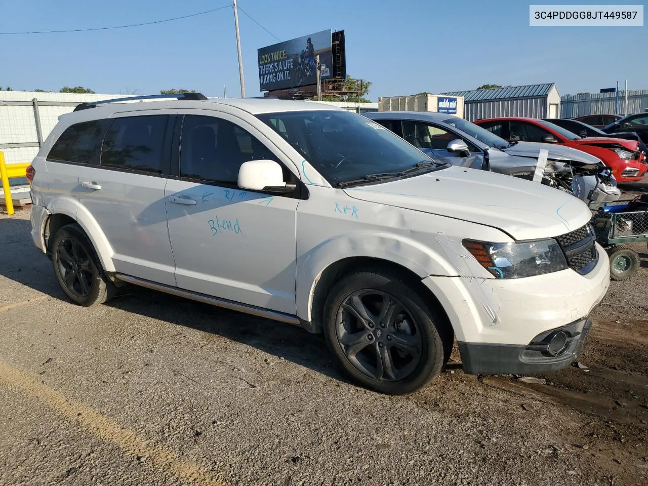 2018 Dodge Journey Crossroad VIN: 3C4PDDGG8JT449587 Lot: 70512554