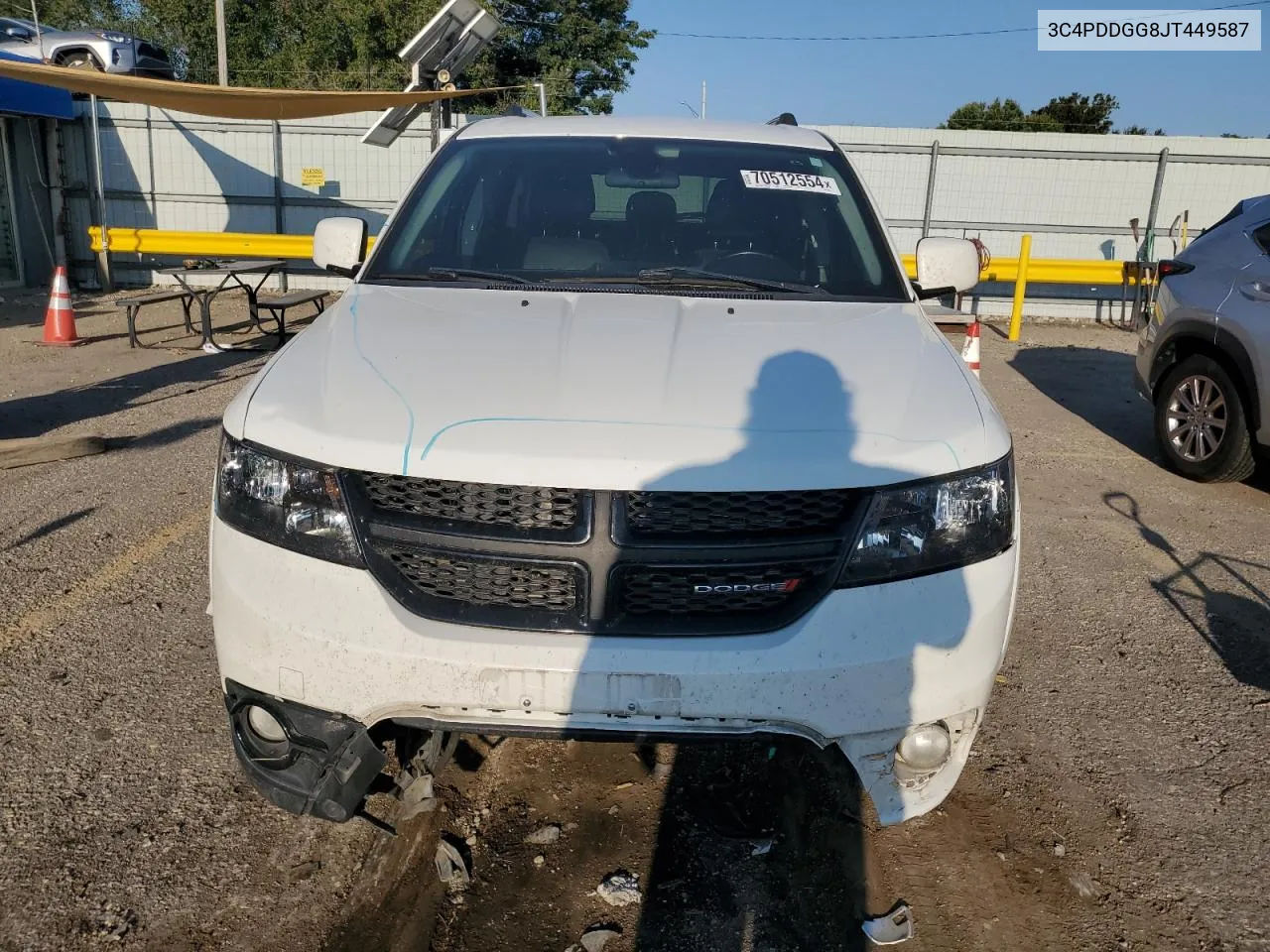 2018 Dodge Journey Crossroad VIN: 3C4PDDGG8JT449587 Lot: 70512554