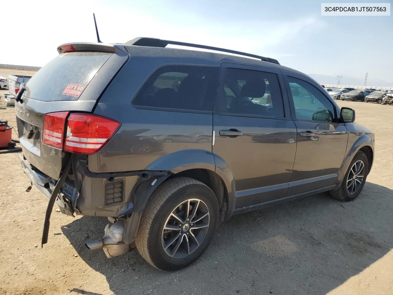 2018 Dodge Journey Se VIN: 3C4PDCAB1JT507563 Lot: 70708144