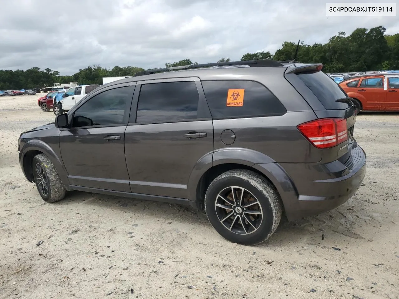 2018 Dodge Journey Se VIN: 3C4PDCABXJT519114 Lot: 70752894