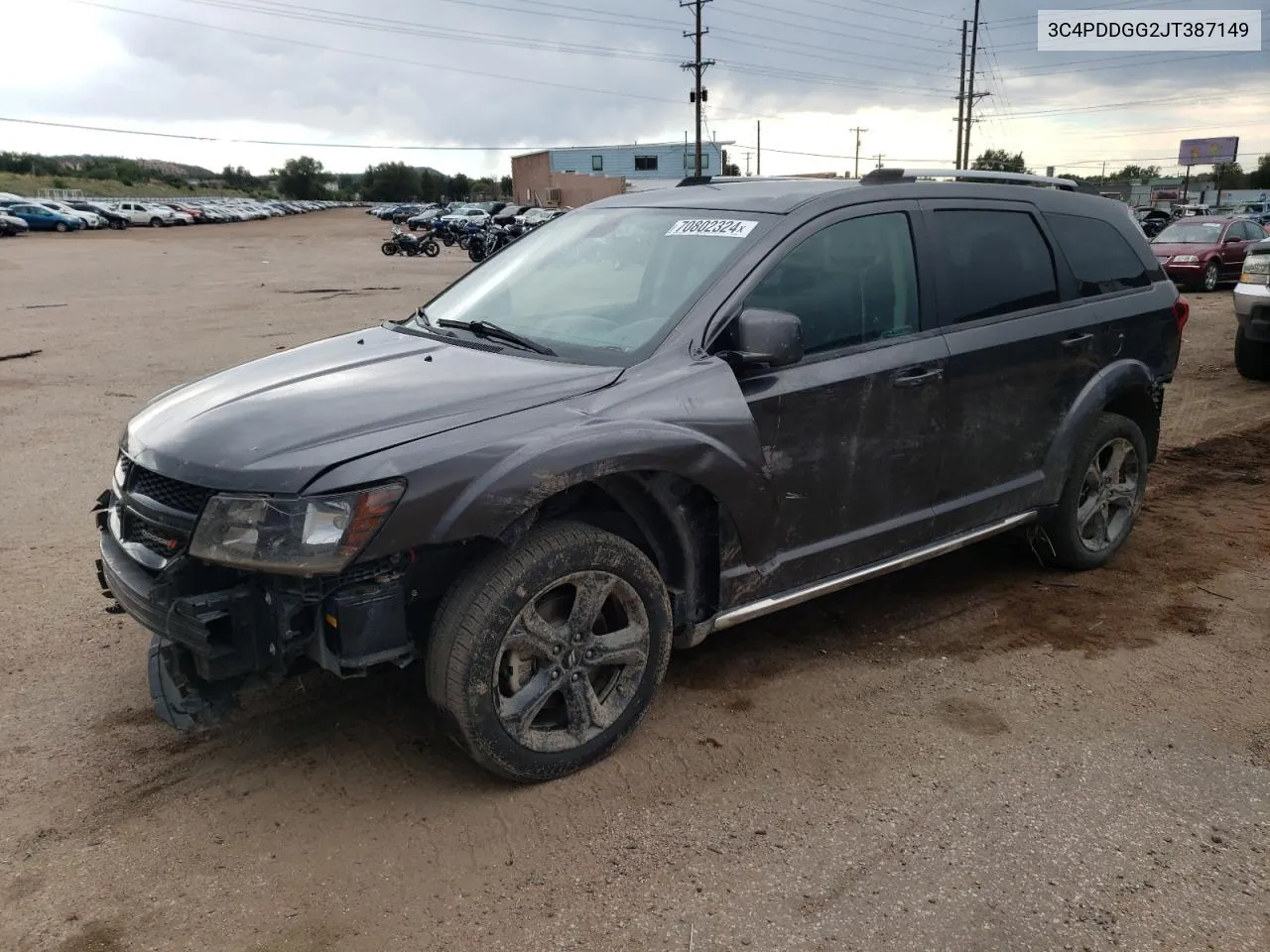 2018 Dodge Journey Crossroad VIN: 3C4PDDGG2JT387149 Lot: 70802324