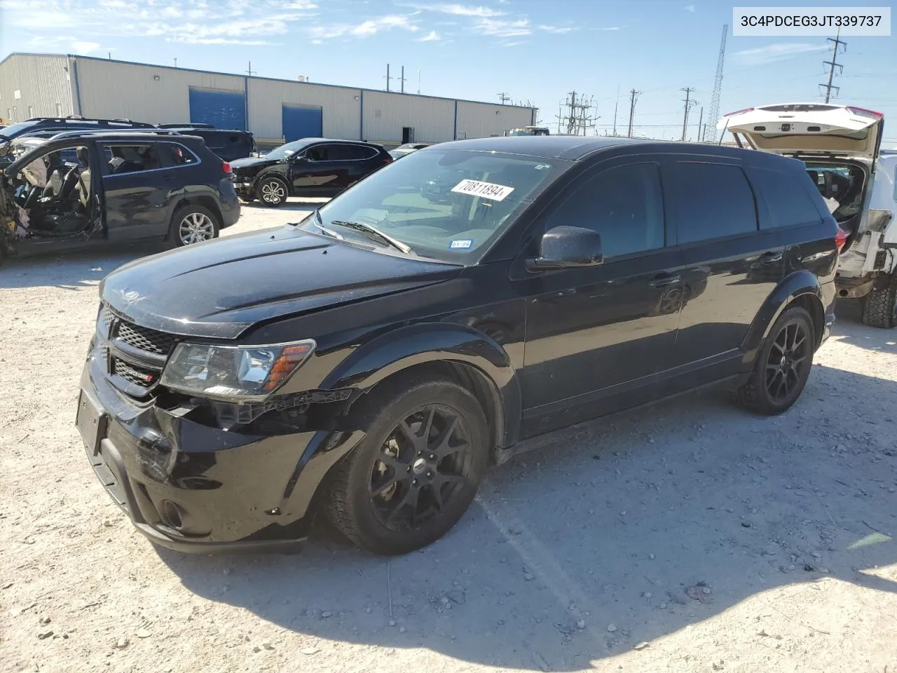 2018 Dodge Journey Gt VIN: 3C4PDCEG3JT339737 Lot: 70811894