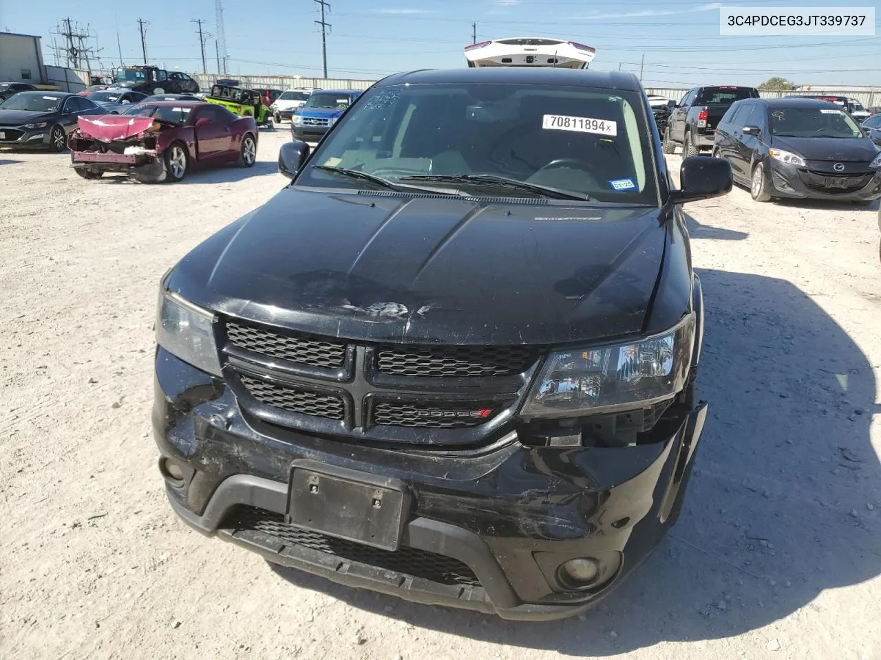 2018 Dodge Journey Gt VIN: 3C4PDCEG3JT339737 Lot: 70811894