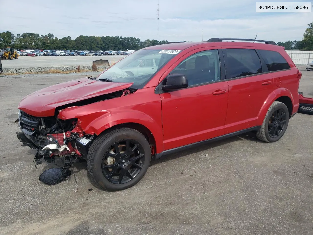 2018 Dodge Journey Sxt VIN: 3C4PDCBG0JT158096 Lot: 70927624