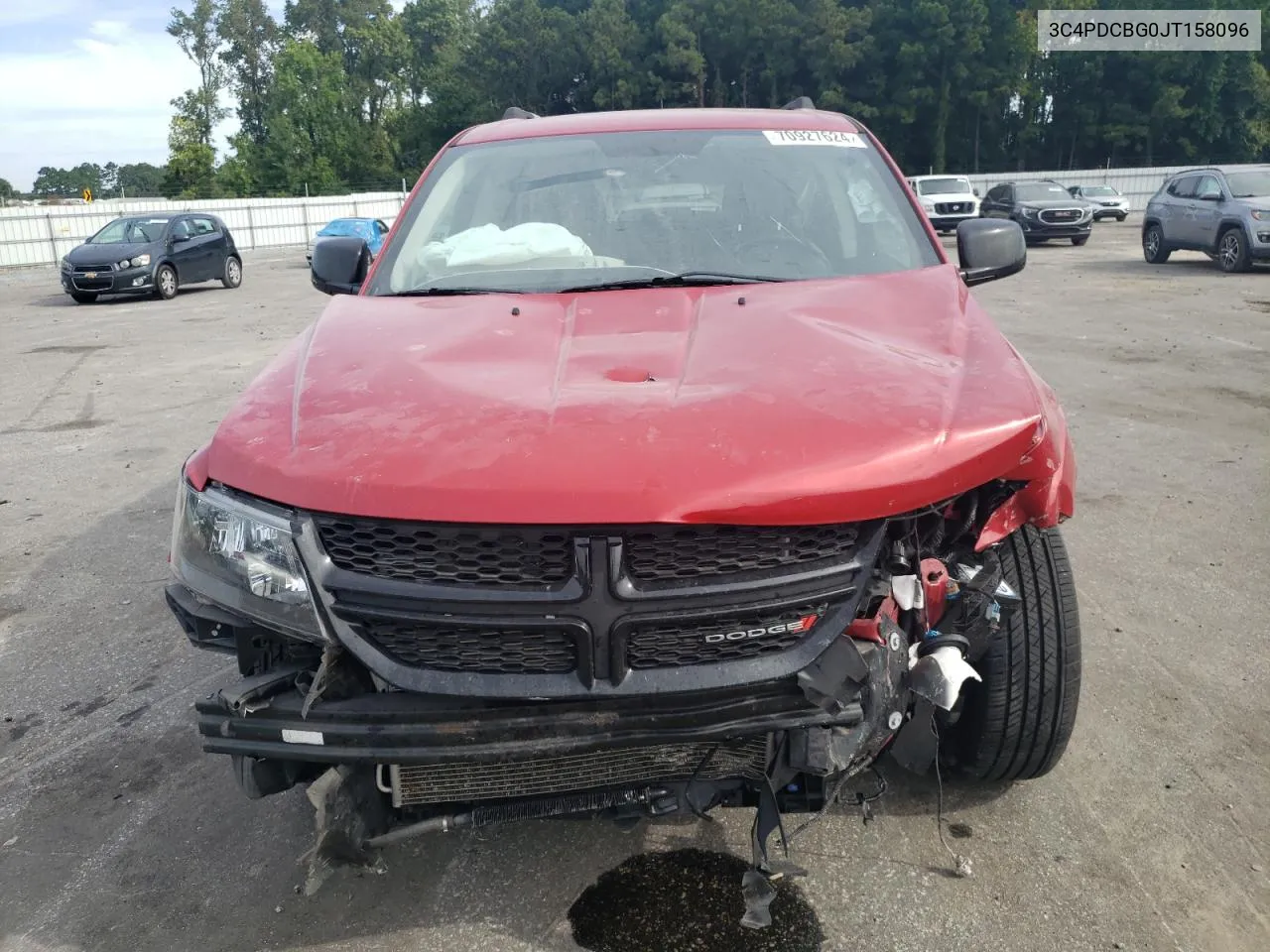 2018 Dodge Journey Sxt VIN: 3C4PDCBG0JT158096 Lot: 70927624