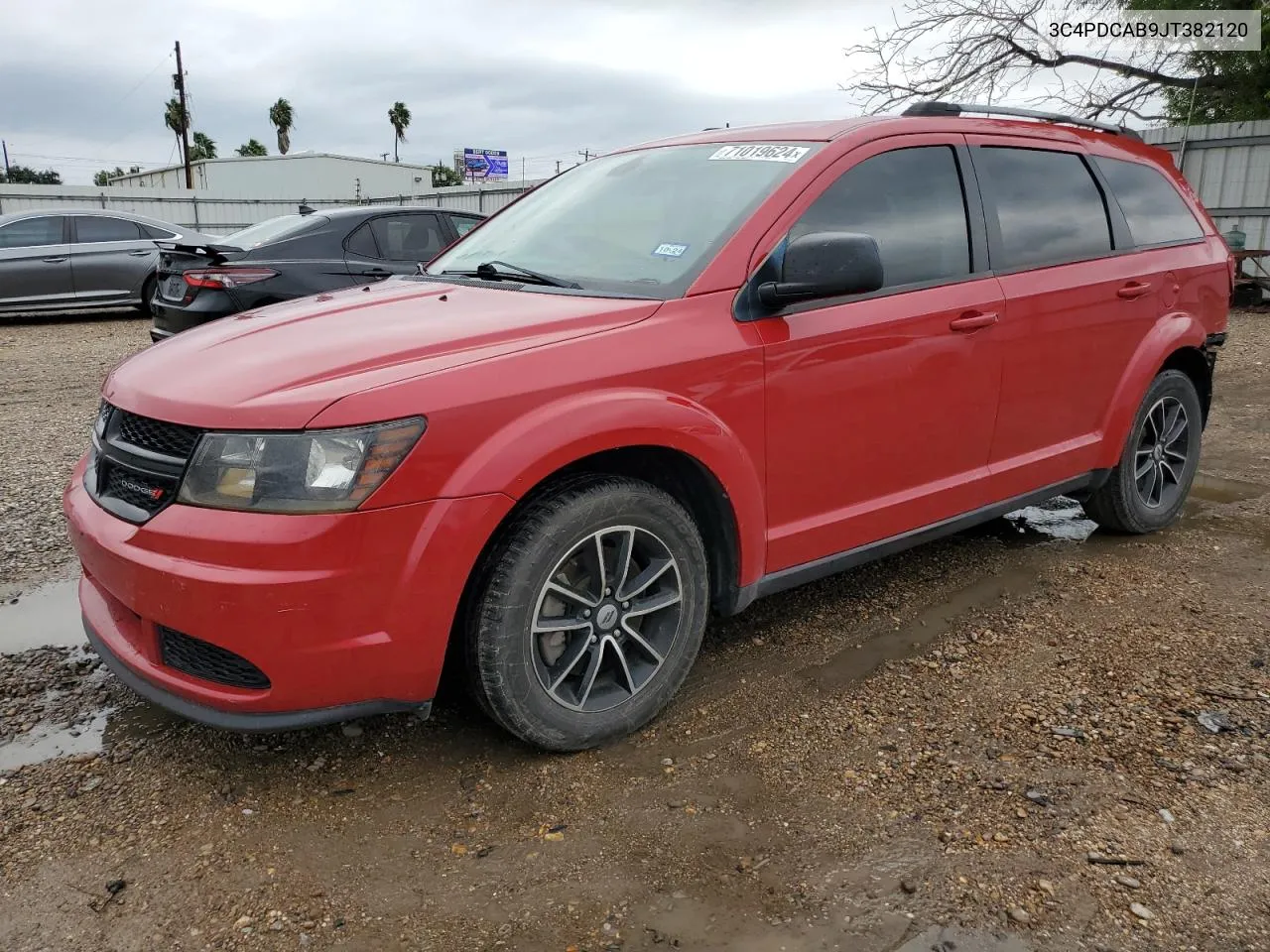 2018 Dodge Journey Se VIN: 3C4PDCAB9JT382120 Lot: 71019624