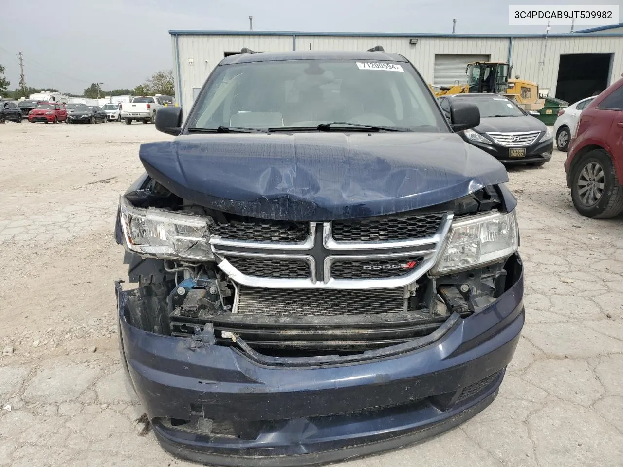 2018 Dodge Journey Se VIN: 3C4PDCAB9JT509982 Lot: 71200594