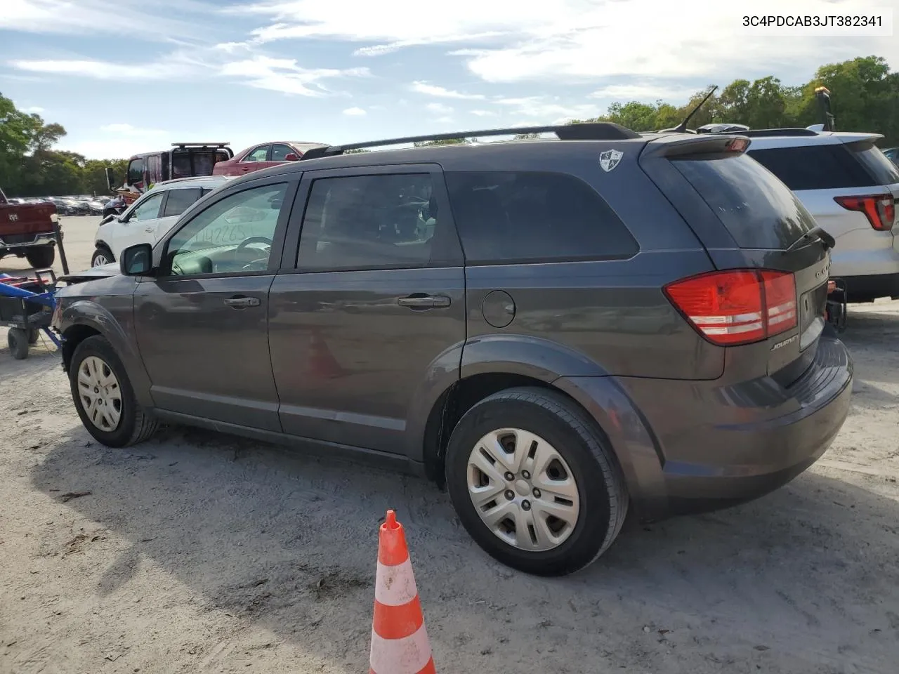 2018 Dodge Journey Se VIN: 3C4PDCAB3JT382341 Lot: 71264734