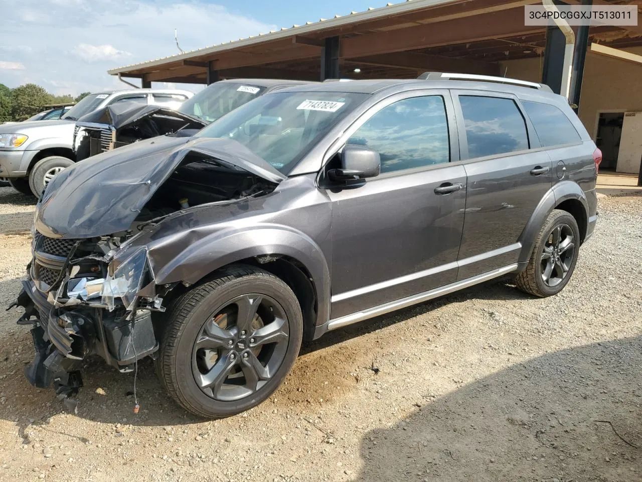 2018 Dodge Journey Crossroad VIN: 3C4PDCGGXJT513011 Lot: 71437824