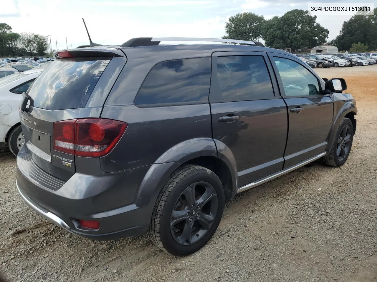 2018 Dodge Journey Crossroad VIN: 3C4PDCGGXJT513011 Lot: 71437824