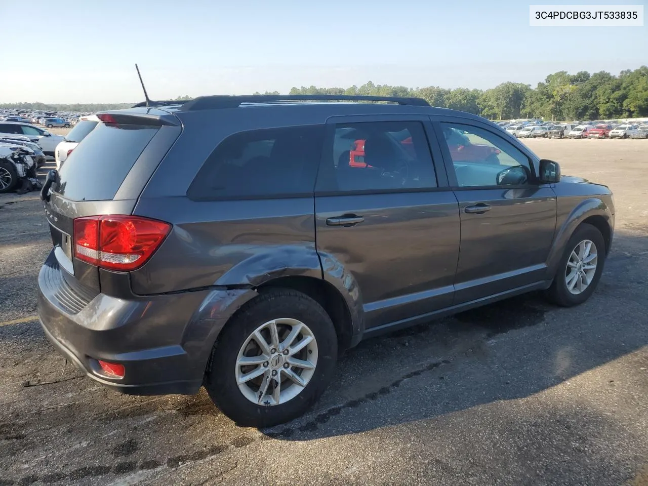 2018 Dodge Journey Sxt VIN: 3C4PDCBG3JT533835 Lot: 71522224