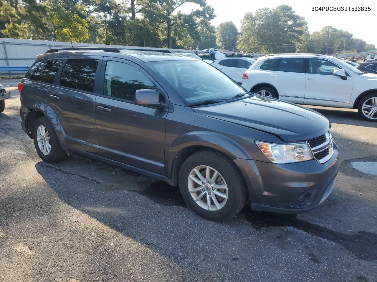 2018 Dodge Journey Sxt VIN: 3C4PDCBG3JT533835 Lot: 71522224