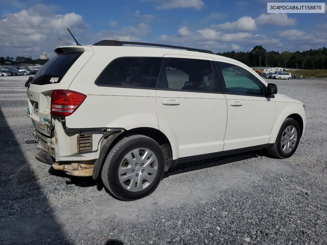 2018 Dodge Journey Se VIN: 3C4PDCAB6JT158870 Lot: 71539154