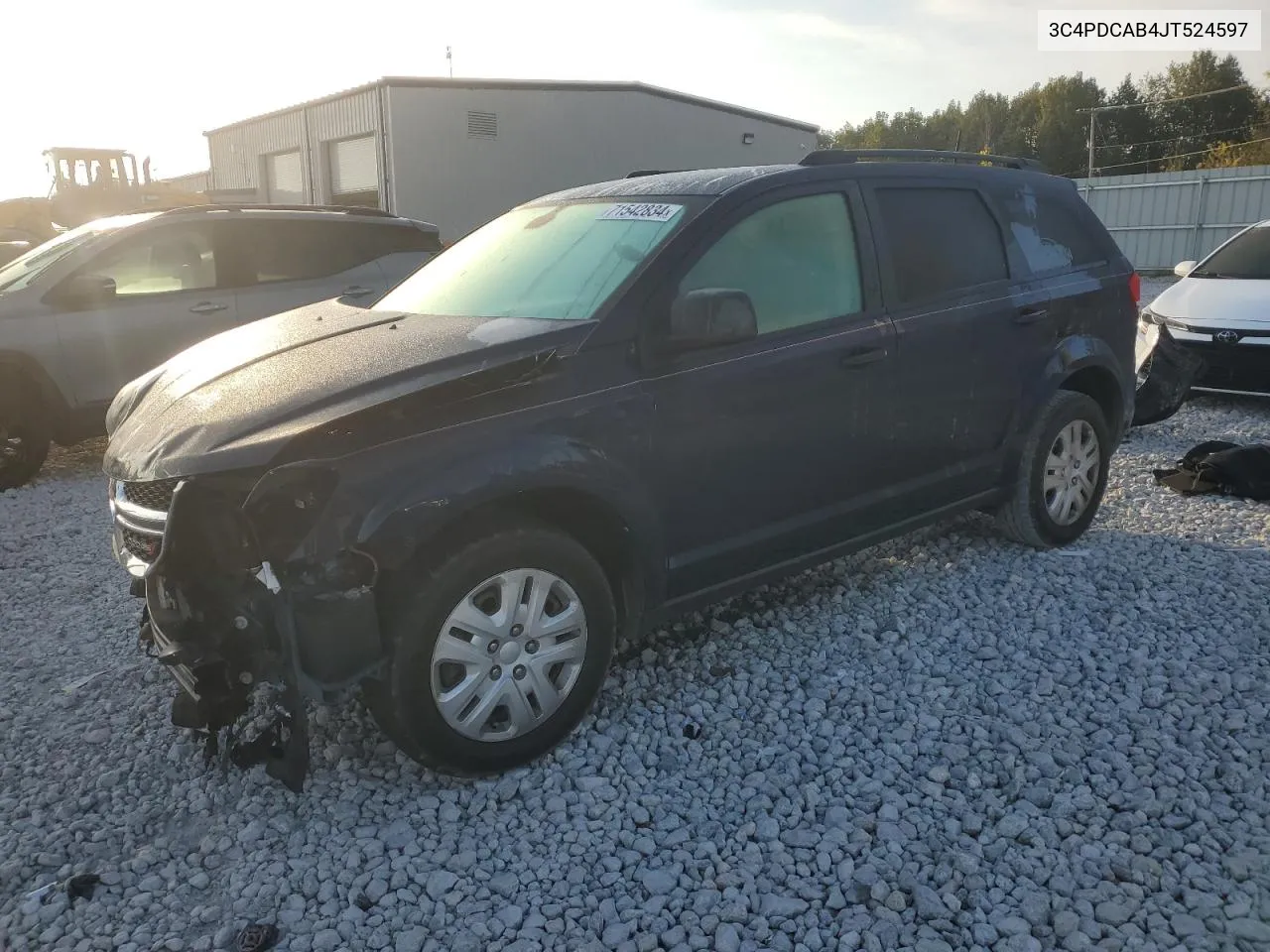 2018 Dodge Journey Se VIN: 3C4PDCAB4JT524597 Lot: 71542834