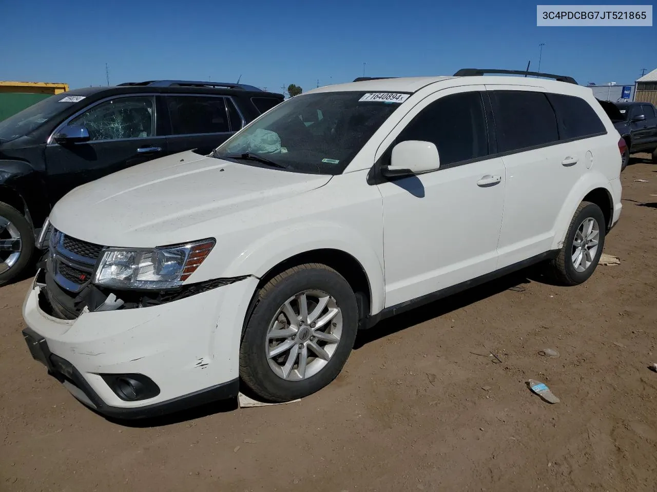 2018 Dodge Journey Sxt VIN: 3C4PDCBG7JT521865 Lot: 71640894